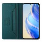 For vivo Y300 5G RC01 Dual-Folded Magnetic Suction RFID Leather Phone Case(Dark Green) - 3