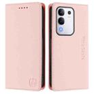 For vivo Y29 4G Global RC01 Dual-Folded Magnetic Suction RFID Leather Phone Case(Pink) - 2