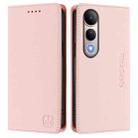 For vivo V50 Lite 5G RC01 Dual-Folded Magnetic Suction RFID Leather Phone Case(Pink) - 2