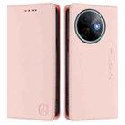 For vivo Y39 5G Global RC01 Dual-Folded Magnetic Suction RFID Leather Phone Case(Pink) - 2