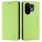 For vivo S30 RC01 Dual-Folded Magnetic Suction RFID Leather Phone Case(Grass Green) - 2