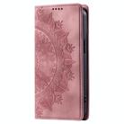 For Redmi Note 14 Pro 4G Totem Embossed Magnetic Leather Phone Case(Rose Gold) - 2