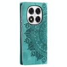 For Redmi Note 14 Pro 4G Totem Embossed Magnetic Leather Phone Case(Green) - 3