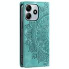 For Redmi Note 14 4G EU 164.84mm Totem Embossed Magnetic Leather Phone Case(Green) - 3