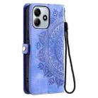 For Xiaomi Redmi Note 14 5G Skin Feel Totem Embossed Leather Phone Case(Purple) - 3