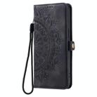For Redmi Note 14 Pro 4G Skin Feel Totem Embossed Leather Phone Case(Black) - 2