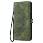 For Redmi Note 14 4G EU 164.84mm Skin Feel Totem Embossed Leather Phone Case(Deep Green) - 2