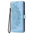 For Redmi Note 14 4G EU 164.84mm Skin Feel Totem Embossed Leather Phone Case(Blue) - 2