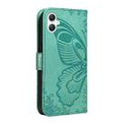 For Samsung Galaxy A07 5G Swallowtail Butterfly Embossed Leather Phone Case(Green) - 3