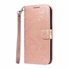 For Samsung Galaxy A07 5G Swallowtail Butterfly Embossed Leather Phone Case(Rose Gold) - 2