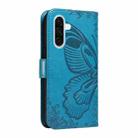 For Samsung Galaxy A36 5G / M56 5G Swallowtail Butterfly Embossed Leather Phone Case(Blue) - 3