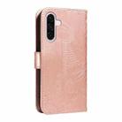 For Samsung Galaxy A56 5G Swallowtail Butterfly Embossed Leather Phone Case(Rose Gold) - 3