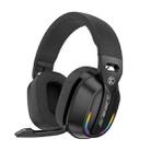 Bluetooth 5.4 Head-mounted RGB Wireless Bluetooth Gaming Headset(Black) - 1