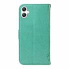 For Samsung Galaxy A06 5G / 4G Tree & Cat Embossed Pattern Flip Leather Phone Case(Green) - 3