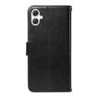 For Samsung Galaxy A06 5G / 4G Tree & Cat Embossed Pattern Flip Leather Phone Case(Black) - 3