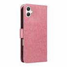 For Samsung Galaxy A07 5G Tree & Cat Embossed Pattern Flip Leather Phone Case(Pink) - 3