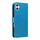 For Samsung Galaxy A07 5G Tree & Cat Embossed Pattern Flip Leather Phone Case(Blue) - 3