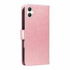 For Samsung Galaxy A07 5G Tree & Cat Embossed Pattern Flip Leather Phone Case(Rose Gold) - 3