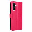 For Samsung Galaxy A36 5G / M56 5G Tree & Cat Embossed Pattern Flip Leather Phone Case(Rose Red) - 3