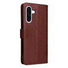 For Samsung Galaxy A36 5G / M56 5G Tree & Cat Embossed Pattern Flip Leather Phone Case(Coffee) - 3