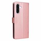 For Samsung Galaxy A56 5G Tree & Cat Embossed Pattern Flip Leather Phone Case(Rose Gold) - 3