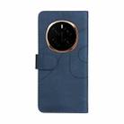 For Honor Magic7 Dual-color Splicing Flip Leather Phone Case(Blue) - 3