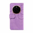 For Honor Magic7 Dual-color Splicing Flip Leather Phone Case(Purple) - 3