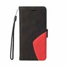 For Honor Magic7 Pro Dual-color Splicing Flip Leather Phone Case(Black) - 2