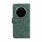 For Honor Magic7 Pro Dual-color Splicing Flip Leather Phone Case(Green) - 3