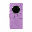 For Honor Magic7 Pro Dual-color Splicing Flip Leather Phone Case(Purple) - 3