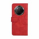 For Honor X9C 5G Global Dual-color Splicing Flip Leather Phone Case(Red) - 3