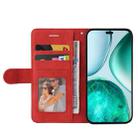 For Honor X8C 4G Global Dual-color Splicing Flip Leather Phone Case(Red) - 3