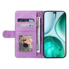 For Honor X8C 4G Global Dual-color Splicing Flip Leather Phone Case(Purple) - 3