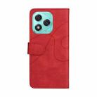 For Honor 400 Lite Dual-color Splicing Flip Leather Phone Case(Red) - 3