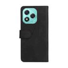 For Honor 400 Lite Dual-color Splicing Flip Leather Phone Case(Black) - 3