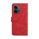 For Honor 400 Global 156.5mm Dual-color Splicing Flip Leather Phone Case(Red) - 3