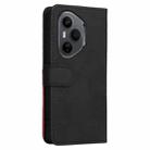 For Honor 400 Pro Global 160.8mm Dual-color Splicing Flip Leather Phone Case(Black) - 3