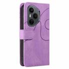 For Honor 400 Pro Global 160.8mm Dual-color Splicing Flip Leather Phone Case(Purple) - 3