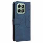 For Honor X6c / X6b / X6a / X5b Dual-color Splicing Flip Leather Phone Case(Blue) - 3