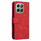 For Honor X6c / X6b / X6a / X5b Dual-color Splicing Flip Leather Phone Case(Red) - 3