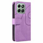 For Honor X6c / X6b / X6a / X5b Dual-color Splicing Flip Leather Phone Case(Purple) - 3