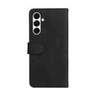 For Samsung Galaxy A26 5G Global Dual-color Splicing Flip Leather Phone Case(Black) - 3