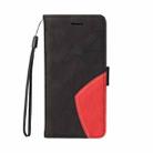 For Samsung Galaxy A07 5G Dual-color Splicing Flip Leather Phone Case(Black) - 2
