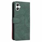 For Samsung Galaxy A07 5G Dual-color Splicing Flip Leather Phone Case(Green) - 3