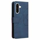 For Samsung Galaxy A36 5G / M56 5G Dual-color Splicing Flip Leather Phone Case(Blue) - 3