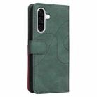 For Samsung Galaxy A56 5G Dual-color Splicing Flip Leather Phone Case(Green) - 3