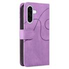 For Samsung Galaxy A56 5G Dual-color Splicing Flip Leather Phone Case(Purple) - 3