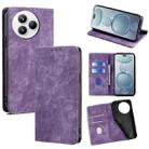 For Xiaomi Civi 5 Pro 5G RFID Anti-theft Brush Magnetic Leather Phone Case(Purple) - 1