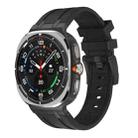 For Samsung Galaxy Watch Ultra 47mm AP Series Liquid Silicone Watch Band(Black) - 1