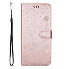 For Honor X9C 5G Global Cat Bee Embossing Pattern Shockproof Leather Case(Rose Gold) - 2
